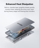 Lexar ES3 1TB External SSD, USB 3.2 Gen2 Portable SSD, PSSD Up to 1050MB/s Read, 1000MB/s Write, External Solid State Drive Compatible, Silver