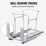 Pull Out Trash Can, 37 Quart Recycling Bin with Silent Slide, Sink VEVOR