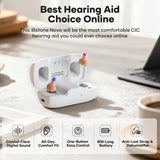 iBstone Nova Hearing Aids for Seniors Adults: Superior Sound Quality - Smart Noise Cancelling - No Feedback - 1.5Hrs Charging for 100Hrs Working - Come with Anti-Lost Lanyard - Over-the-Counter