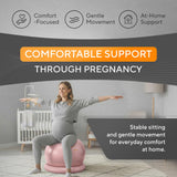 MANTRA SPORTS Yoga Ball Chair - Stability Ball and Exercise with Base for Office Desk Sitting, Active Chair for Posture & Core Support, Seat for Home Gym, Abs, Stretching, Therapy, Fast Pump Included