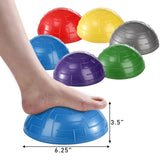 Fasmov 6 Pack Balance Pod, Balance Trainer Dots for Squat Touch Downs, Core Body Balancing, Inflatable Stepping Pads, 1 Hand Pump Fasmov