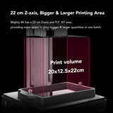 phrozen Sonic Mighty 4K LCD Resin 3D Printer, 9.3" Monochrome LCD, Tabletop 3D Resin Printer with 52µm XY Resolution
