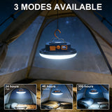 10000mAh 4000LM Flashlight Portable LED Camping Lantern Rechargeable Light 30W with Digital Display and Magnet , IPX5 Waterproof Tent Lights Power Failure Emergency Light for Parents Christmas Gift