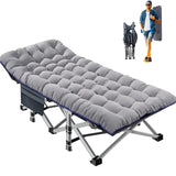 ABORON Camping Cot for Adults, Folding Sleeping Cot with Mattress, 500 lb Capacity Heavy Duty Outdoor Folding Sleeping Bed, Portable Cot Bed for Camping, Indoor Guest Use, Home & Travel
