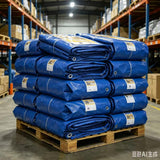 Tarp 40x60 Feet 5-7 Mil Heavy Duty Waterproof Tarp,20 Pack Bulk Full Pallet, Large Multipurpose Cover with Brass Grommets and Reinforced Edges, UV Resistant Thick Poly Tarps for Outdoor Cover