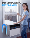 Manastin 10,000 BTU U Shaped Window Air Conditioner - Cools 450 Sq Ft, Energy-saving Window AC Units with Open Window Flexibility Easy to Install, Remote Control