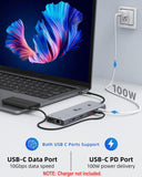 Docking Station Dual Monitor 4K HDMI 13-in-1 USB C Hub for Laptop MacBook