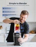 Ganiza Blender for Smoothies, 14 Pcs Smoothie Blender for Kitchen, Max 1300W Portable Blenders for Shakes Ice Crushing Grinding & More with 2 X 37 oz, 23 oz Cups, Perfect for Home & On - the - Go