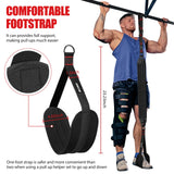 Pull Up Assistance Bands 260lbs, Heavy Pull Up Bands Resistance Bands for Pull Ups Working Out with Feet Rest, Pull Up Bar Bands Assistance Bands, Height Adjustable