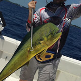 Telescopic Fish Gaff with Stainless Sea Fishing Spear Hook Tackle, Soft Rubber Handle Aluminium Alloy Pole SANLIKE