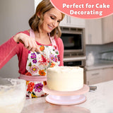 FGASIDYO 207PCS Cake Decorating Kit Includes Revolving cake turntable for decorating, Icing Bags and Tips Set, 3 Spatulas, 3 Cake Scraper, 100 Piping Bags, frosting piping kit,and 3 Coupler for Baking