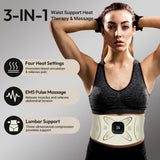 RoundT2 Ab Stimulator Muscle Toner - Heating & Massage Functions, Fat Burning & Abdominal Toning Device, Unisex Portable Home Fitness Equipment for Women Men Gifts