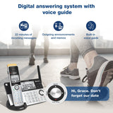 3 Super Long Range 3 Handset DECT 6.0 Cordless Phone for Home with Expandable to 12 HS VTech