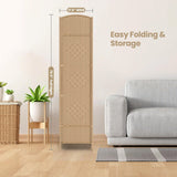 6 Panel Room Divider,6Ft Folding Privacy Screen,Tall - Extra Wide Foldable Panel Partition Wall Divider