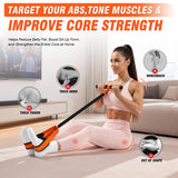 UZTUGG Upgrade Pedal Resistance Band with Handles, Exercise Band for Women, Sit Up Equipment for Full Body Training, Core, ABS, Legs, Glutes, Arms, Pilates