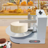 Cake Decorating Machine, 4-16 inch Cake Cream Spreading Coating Smearing Machine Cream Smooth Coating Decoration with Adjustable Spatula Turntable for Cake Shops, Dessert Shops (White)