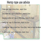 Heavy Duty Pond Safety Netting Durable Anti Fall Climbing Net with Natural Jute String 15cm Mesh Perfect for Fish Protection & Garden Safety Decor Solutions