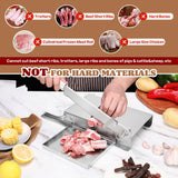 Moongiantgo Biltong Slicer Manual Meat Cutter with Scale - Stainless Steel Cutting Machine Hand Herb Root Slicer for Salami, Ham, Bacon, Vegetables, Deli, Ginseng, Fish (KD0270)