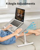 SAIJI Laptop Bed Tray Table - Adjustable Lap Desk for Couch (Gray)