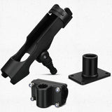 4 Pieces Fishing Rod Holder for Boat Adjustable Swivel Fishing Pole Holders Fishing Accessories, Black Liliful