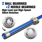 RitFit Elite 6.6ft Olympic Barbell, Robust 45lb Barbell for Weightlifting and Powerlifting, Superior Olympic Bar with Exceptional 900lbs Load Capacity, Weight Bar for 2” Standard Plates Sliver/Blue