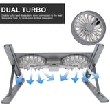 Adjustable Laptop Cooling Pad Stand Aluminum Alloy