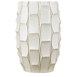 Possini Euro Design Cosgrove 32 3/4" Tall Oval Large Mid Century Modern Coastal End Table Lamps Set of 2 White Ceramic Living Room Bedroom Bedside Nightstand House Beige Shade (Colors May Vary)