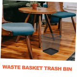 2pcs Black Metal Mesh Wastebaskets for Office and Home Use