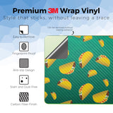 Carbon Fiber Laptop Skin Compatible with Apple MacBook Neo - Tacos - Premium 3M Vinyl Protective Wrap