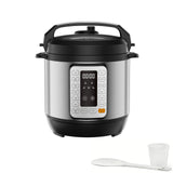 Simple Deluxe 8QT Electric Pressure Cooker, 16-in-1 & Non-Stick Stainless Steel Multi Cooker with 12 Presets for Slow Cook, Meat Stew, Steam, Sauté, Canning, Yogurt Maker, Dishwasher Safe, Silver