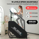 JELENS Stair Stepper Machine with LED Screen, 550 LBS Commercial Grade Stairmaster Machine, Stair Climber with 15 Resistance Levels, 24-164 Steps/Minute (Black)