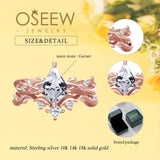 Oseew Moissanite ring Moissanite engagement ring set Moissanite rings for women(Moissanite) Kite