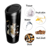 Car Trash Can with 90 Free Garbage Bags - Waterproof, Lid-Closed, Easy-to-Clean Cup Holder Trash Can