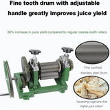 Commercial Manual Cane Juice Machine – 3-Roll Stainless Steel Juicer & Grinder, Countertop Sugar Cane Extractor for Fresh Juice, Sweet Sorghum & Molasses Production