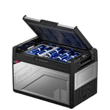 BougeRV 12 Volt Portable Refrigerator, 55 Quart Rocky V2.0 Dual Zone Car Fridge Freezer with APP Control