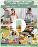 Mason Jar Vacuum Sealer Kit-Full-Automatic-Jar-Sealer-Vacuum-Sealing,3 in 1 Cordless Canning Jar Vacuum sealer with Wide&Regular Mouth Mason Lids/Reusable Vacuum Bags/Food Saver Vacuum Sealer for Jars
