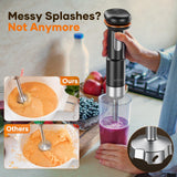 Cordless Stick Immersion Blender 5-in-1, Ritus 13000RPM Soup Blender Rechargeable Handheld Mixer For Baby Food & Smoothies