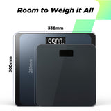 RunStar 550lb Bathroom Digital Scale for Body Weight with Ultra-Wide Platform and Large LCD Display, Accurate High Precision Scale with Extra-High Capacity