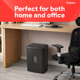 Staples 20-Sheet Micro-Cut Paper Shredder, High-Security Document & Credit Card Shredding for Offices