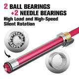 RitFit Elite 6.6ft Olympic Barbell, Robust 33lb Barbell for Weightlifting and Powerlifting, Superior Olympic Bar with Exceptional 900lbs Load Capacity, Weight Bar for 2” Standard Plates Sliver/Pink