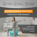 MANTRA SPORTS Yoga Ball Chair - Stability Ball and Exercise with Base for Office Desk Sitting, Active Chair for Posture & Core Support, Seat for Home Gym, Abs, Stretching, Therapy, Fast Pump Included