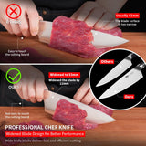 MAD SHARK Kitchen Knife Set, Professional Kitchen Knives 5PC Chef Knife Sets, German High Carbon Stainless Steel, Ultra Sharp Cooking Knives with Gift Box