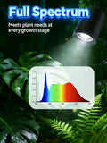 Vellina Retractable Hanging Grow Light, Adjustable Beam (10°-55°), 35W Full Spectrum LED Plant Light with Timer, CRI 98+ Pendant Lamp for Monstera, Fiddle Leaf Fig & Large Indoor Plants