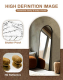 Delma Arched Mirror Full Length,Standing Mirror Full Body,Large Floor with Stand for Wall Entryway Door Bedroom Bathroom Living Room
