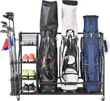 Mythinglogic 3 Golf Bags Storage Organizer-Extra Large Size Fits 3 Full Size Golf Bags Mythinglogic
