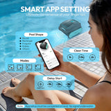 [2026 Upgrade] UBoter S10 Cordless Robotic Pool Cleaner, 150-Min Wall Climbing Vacuum 4-in-1 for Inground Pools & Above Ground Pool up to 1290 Sq.Ft, Waterline & Step Cleaning, Smart App, Self-Parking