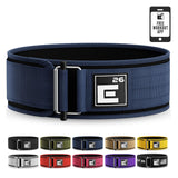 Self-Locking Weight Lifting Belt - Premium Weightlifting Belt for Serious Functional Fitness, Weight Lifting (X-Large, Midnight Blue)