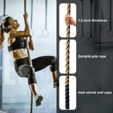 Keepark Climbing Rope, 1.5 Inch in Diameter Gym Climbing Rope, No Mounting Bracket Included, Length Available 15Feet Keepark