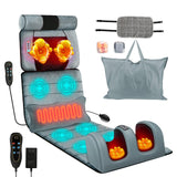 Moclever Full Body Massage Mat with Heat – Vibration Massage Pad for Back, Neck, Foot & Lumbar Support – Foldable Cushion Mattress with Timer & Adjustable Intensity for Home or Office Use