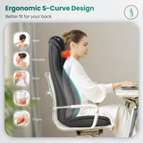 Neck Back Massager with Heat, Massage Chair Pad with Compression, Full Body Chair Seat Massager for Neck, Back and Shoulders, Gifts for Men, Women Snailax